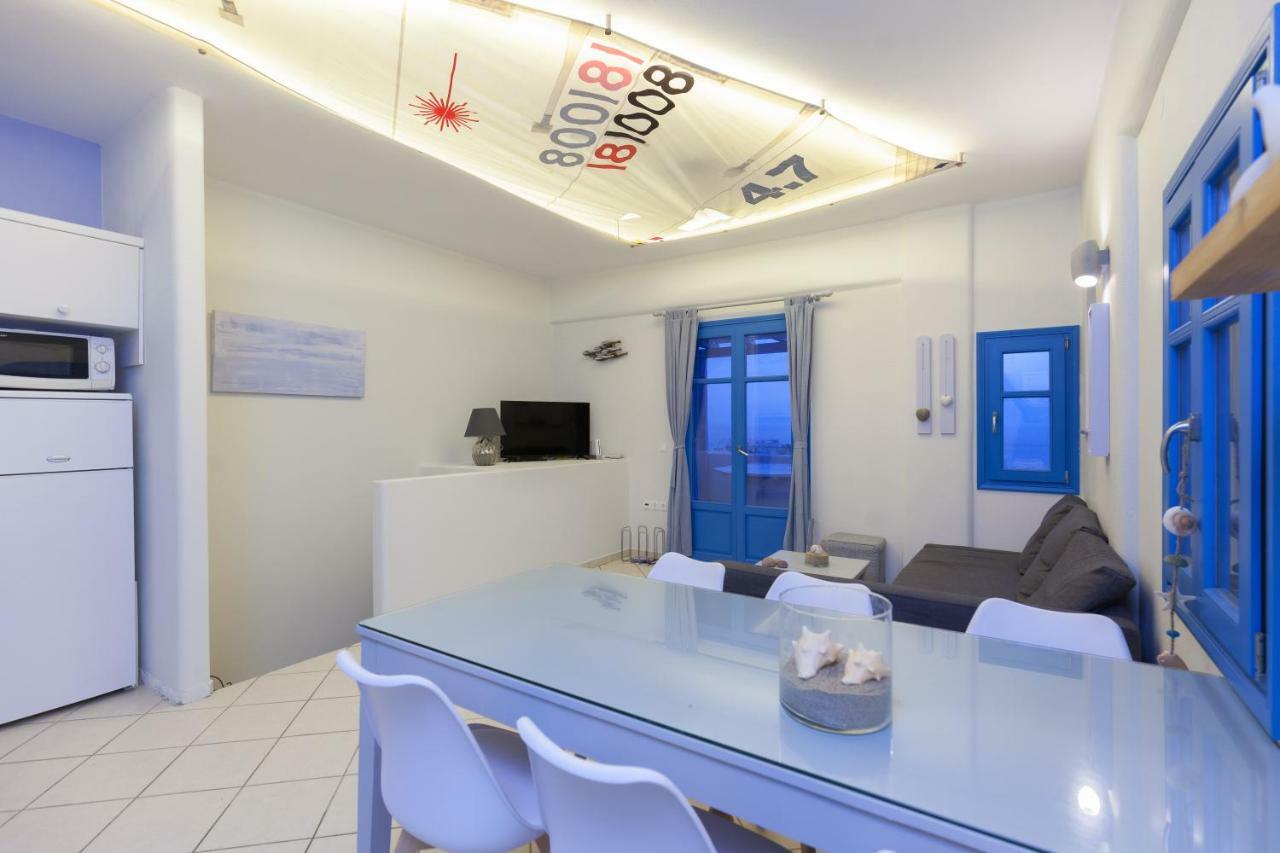 Just Blue With Amazing Sea Views In Piso Livadiヴィラ エクステリア 写真